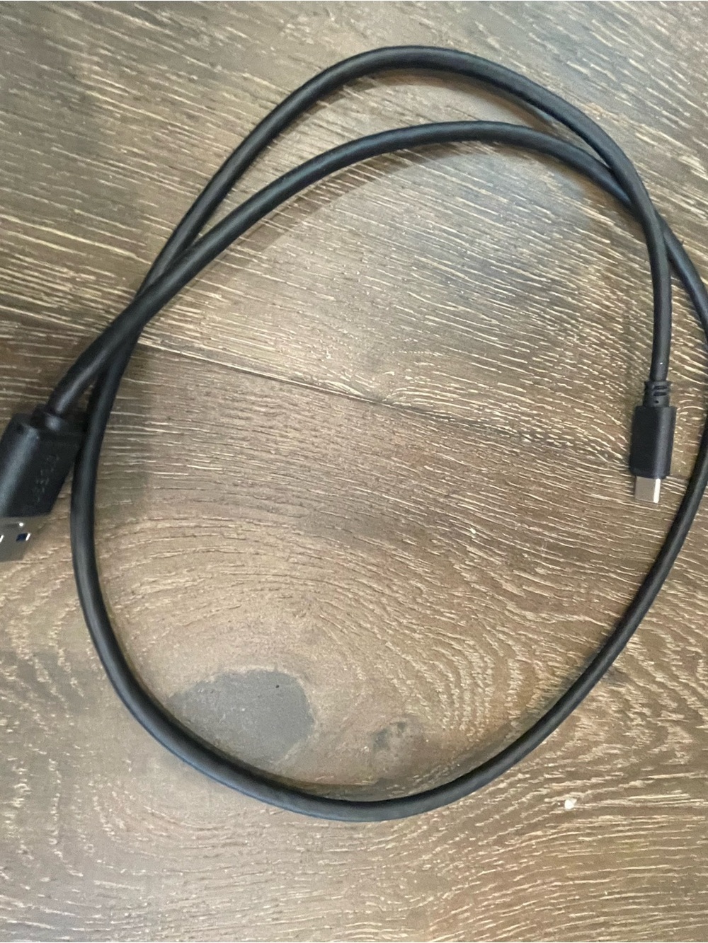 USB-A to USB-C Charging Cable - Black